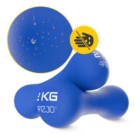 Gantere cu 8-shape 2 x 2 kg