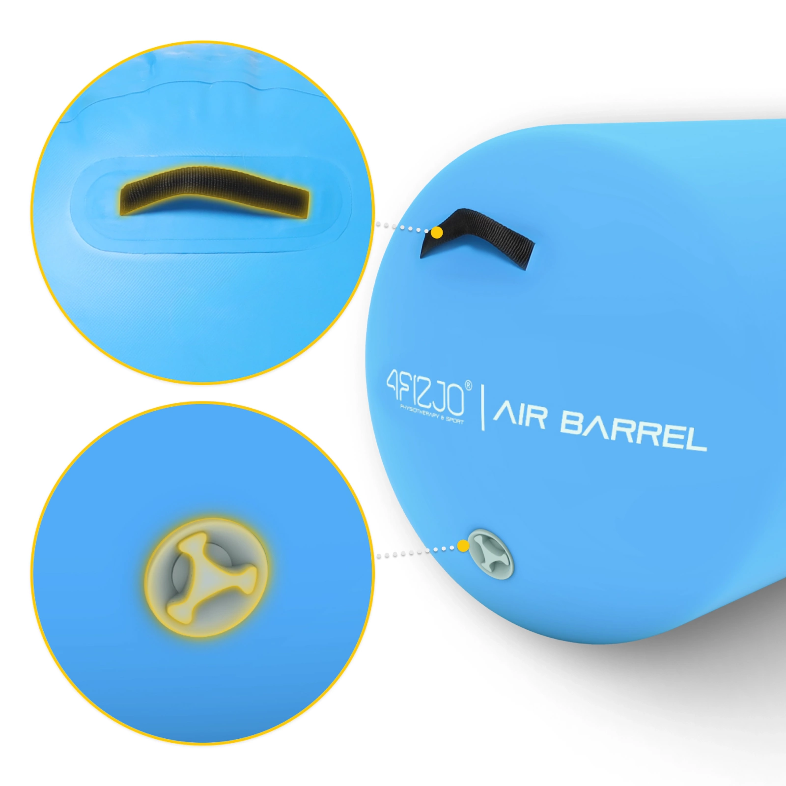 Rulou gimnastic gonflabil air barrel 60 cm