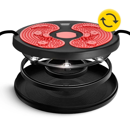 Disc rotativ cu benzi elastice pentru exercitii fizice