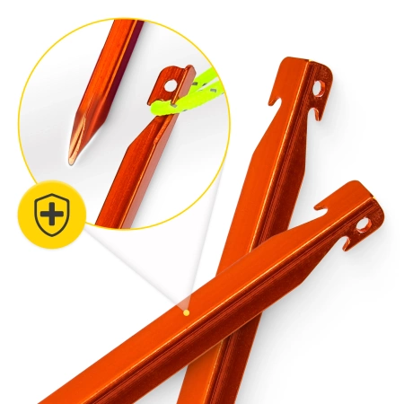 Cuie de cort din aluminiu 18 cm în formă de V 10 buc.