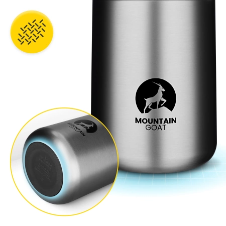 Termos pentru prânz din oțel inoxidabil 720 ml argintiu