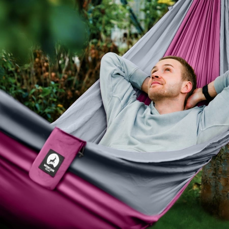 Hamac de călătorie pentru o singură persoană cu plasă de țânțari