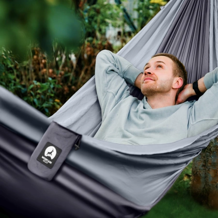 Hamac de călătorie pentru o singură persoană cu plasă de țânțari