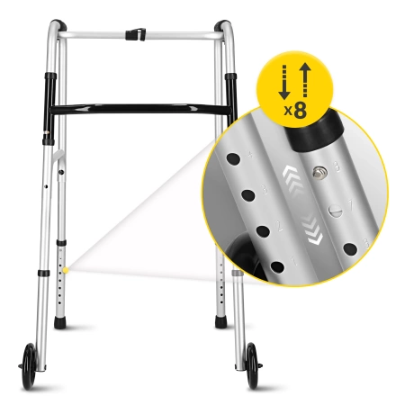 Balcon din aluminiu cu roți