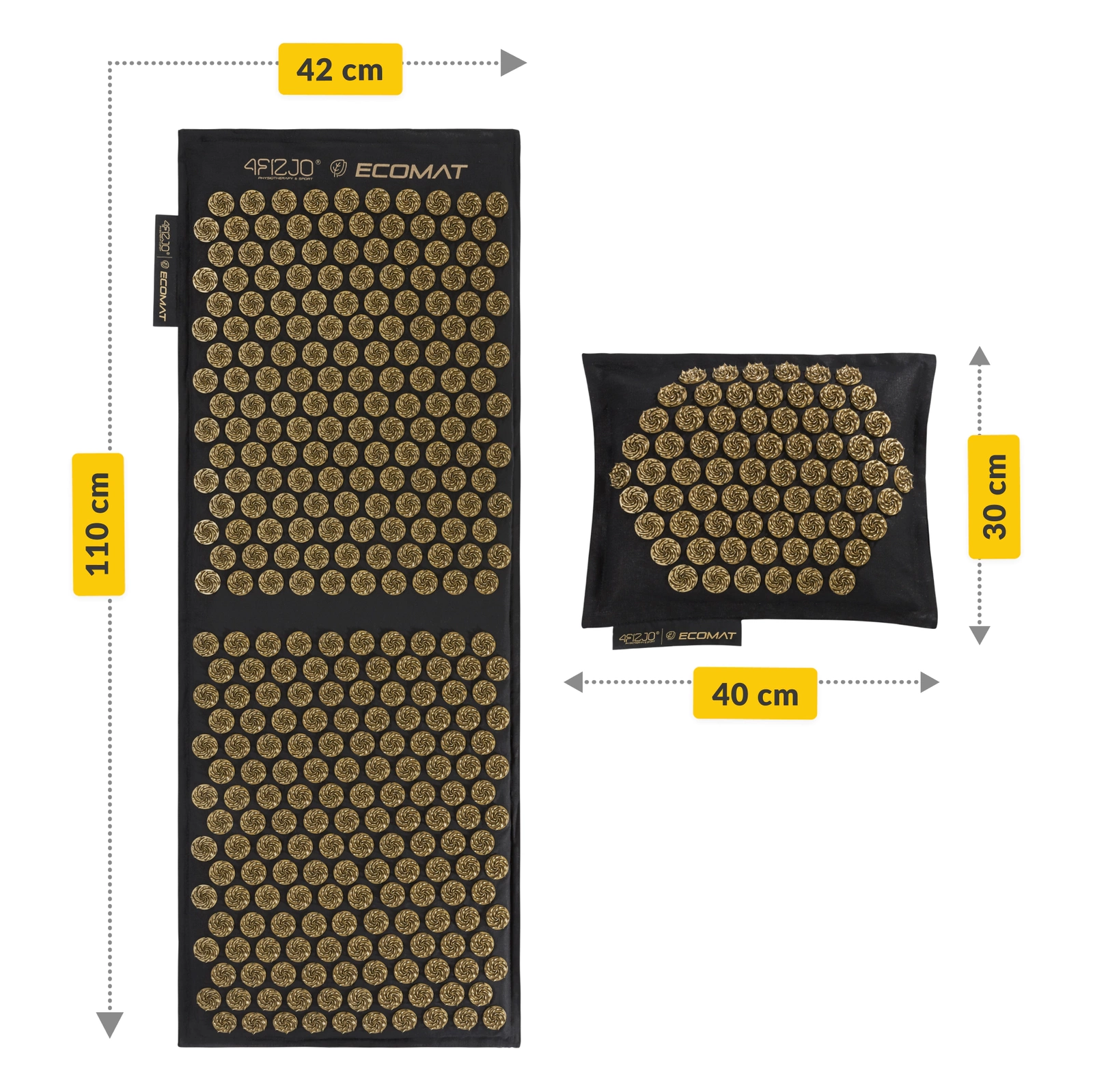 ECO Saltea de acupresură cu pernă XL