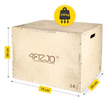 Cutie pliometrică - jump box 50 x 75 x 60