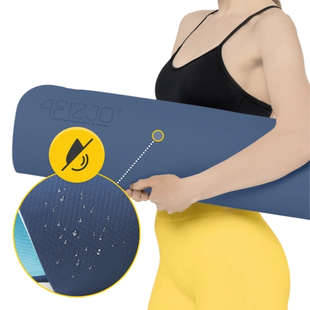 Saltea de exerciții TPE anti-alunecare 0,6 cm