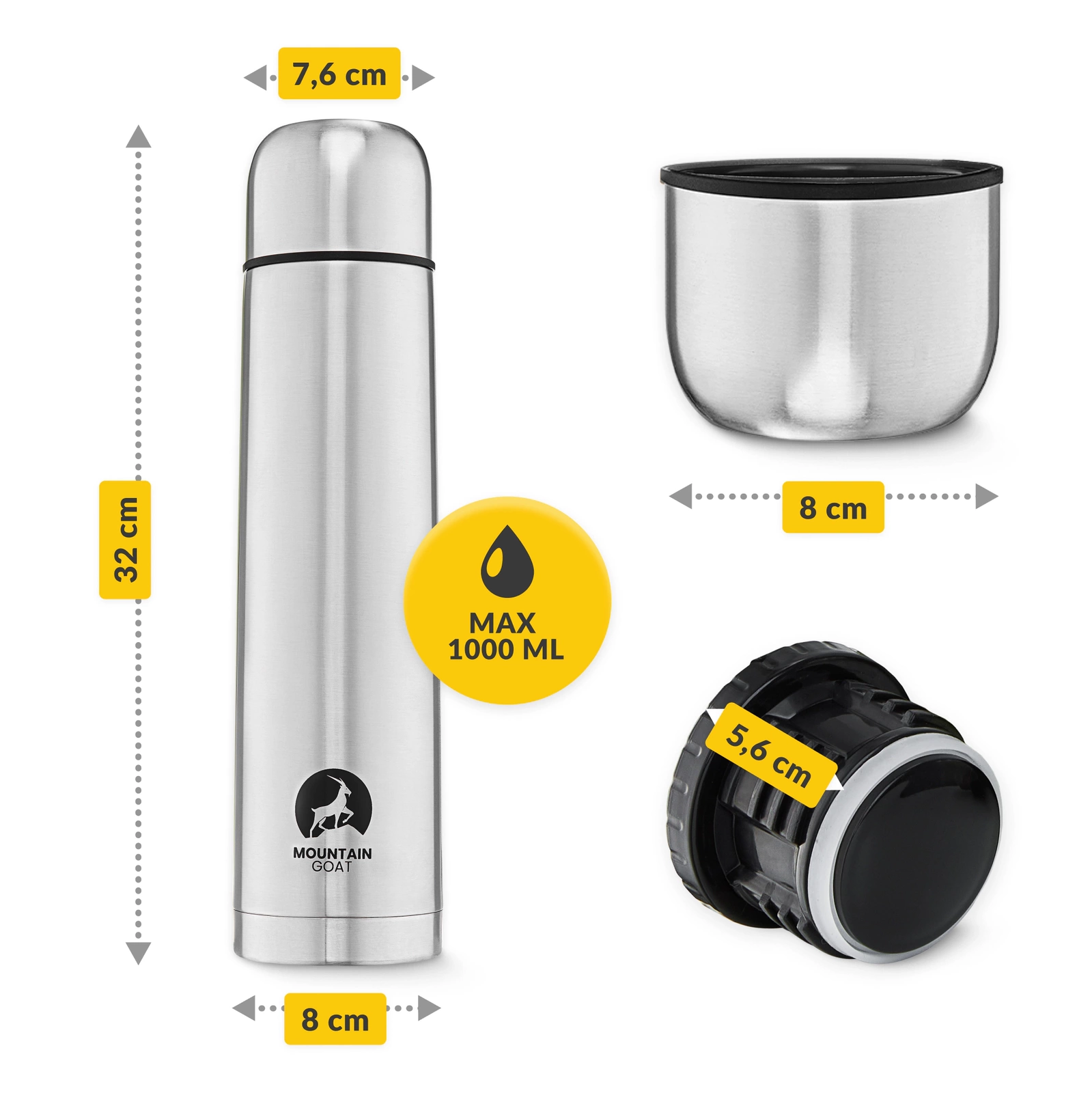 Termos turistic pentru cafea și ceai