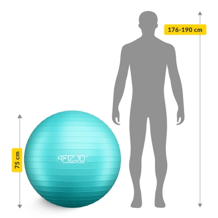 Minge gonflabilă de gimnastică pentru fitness 85 cm