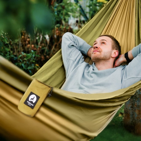 Hamac de călătorie pentru o singură persoană cu plasă de țânțari