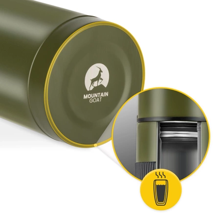 Termos de călătorie pentru cafea și ceai 1 litru verde