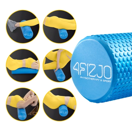 Roller de masaj cu proeminențe CARE+ 90 cm Albastru