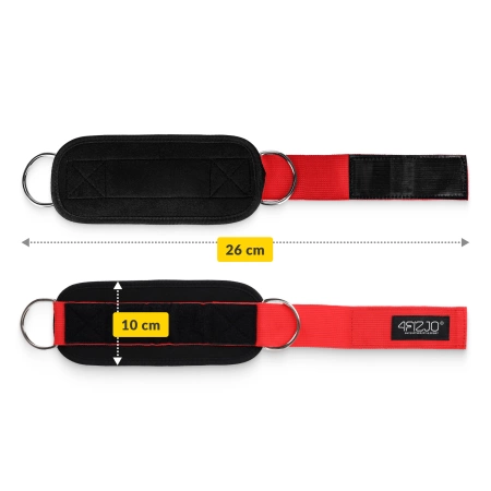 Benzi de formare gleznă pentru lift 2 buc. roșu