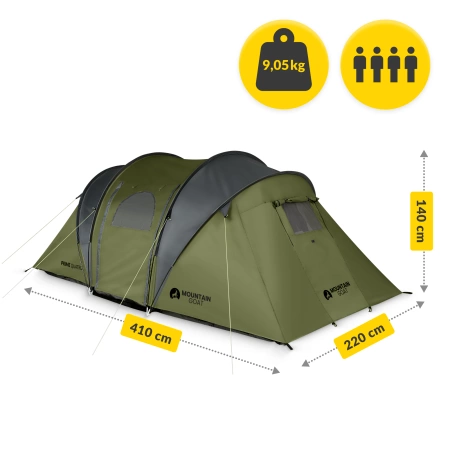 Cort turistic PRIME QUATRO MOUNTAIN GOAT kaki