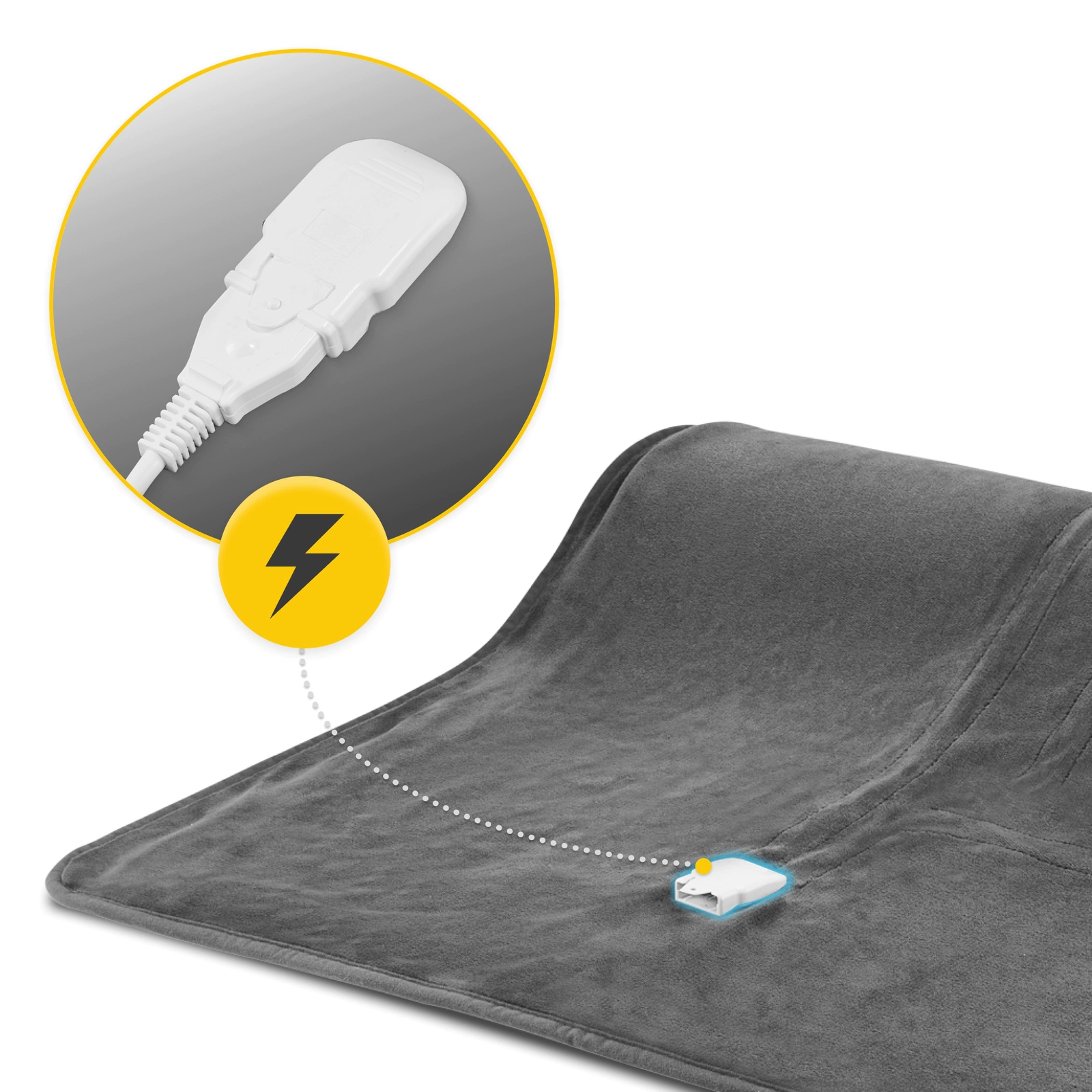 Pătură de încălzire electrică 180 × 160 cm