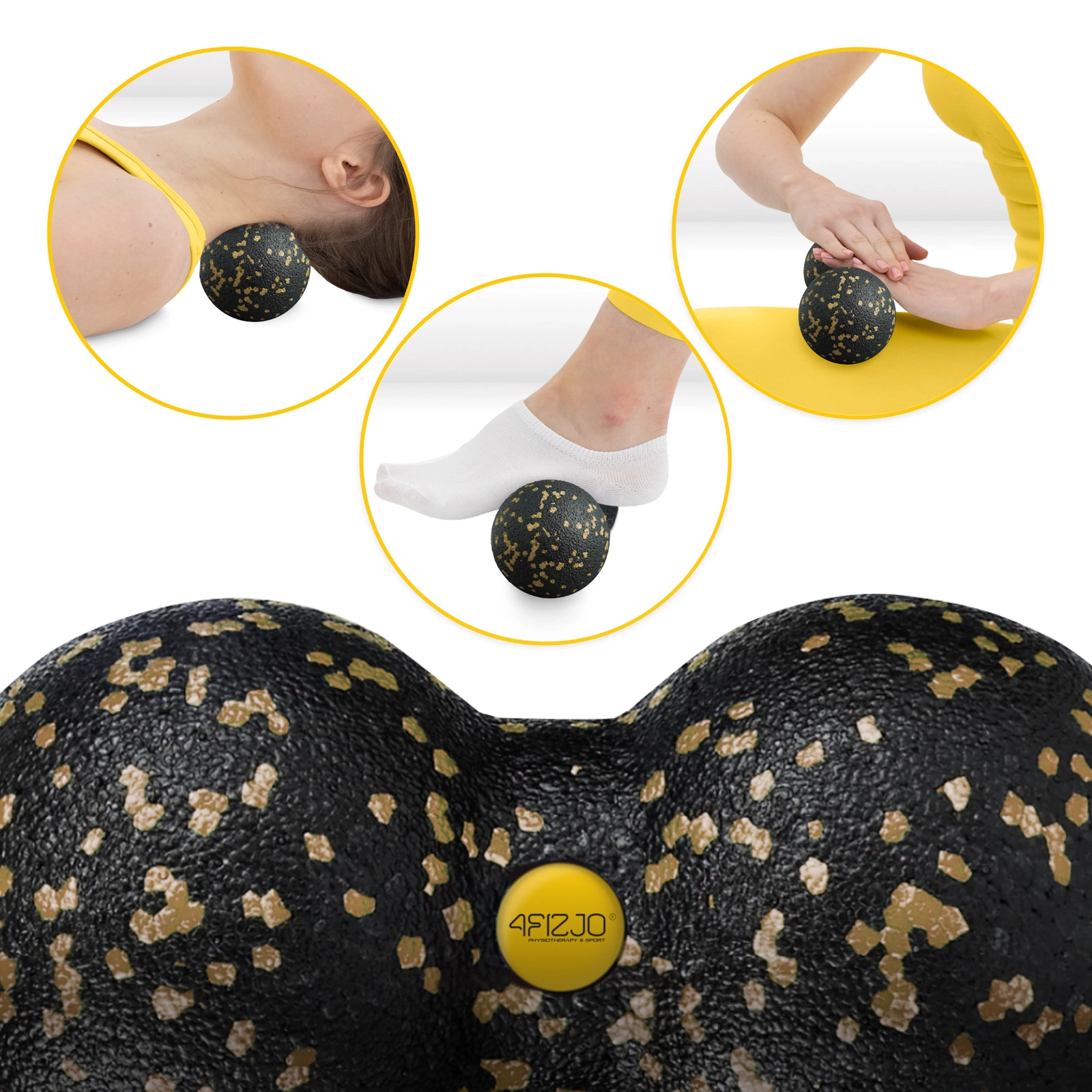 Minge de masaj dublă EPP 8 cm