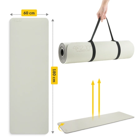 Saltea de exerciții TPE anti-alunecare 0,6 cm