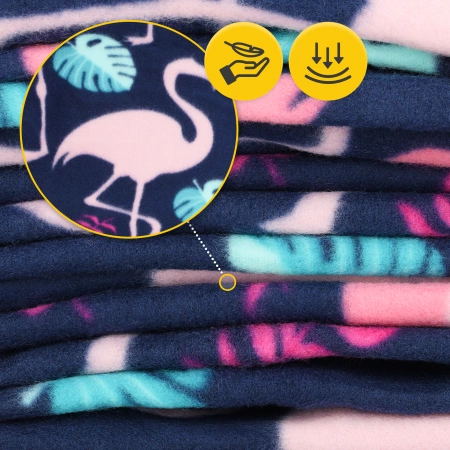 Pătură de picnic pentru plajă cu izolație 200 x 200 cm flamingi