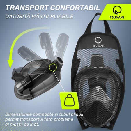 Mască de scufundări cu față completă TSUNAMI S/M