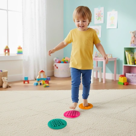 Discuri senzoriale pentru copii 10 cm set de 10 bucăți