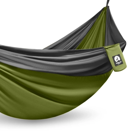 Hamac de călătorie pentru două persoane Mountain Goat gri-verde