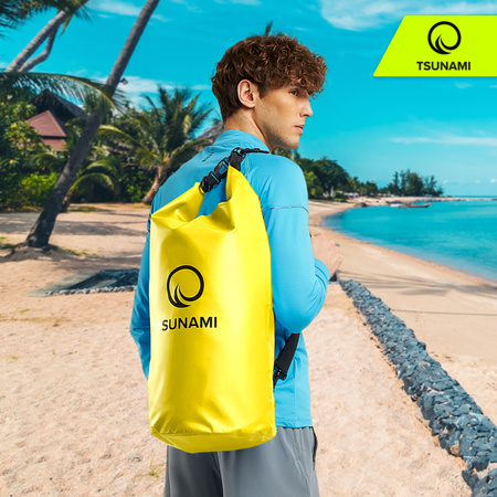 Geantă impermeabilă 30 litriTSUNAMI galben