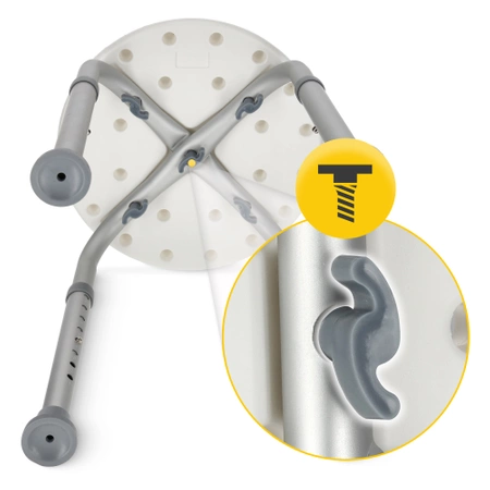 Taburet de duș rotund