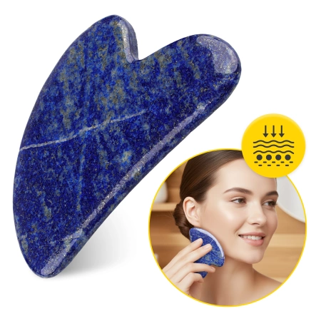 Piatra clasică Gua Sha din lazurit natural