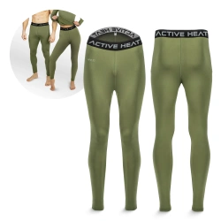 Pantaloni termici unisex - verde, mărimea S