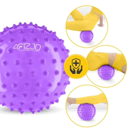 Minge de reabilitare cu țepi, 20 cm, violet