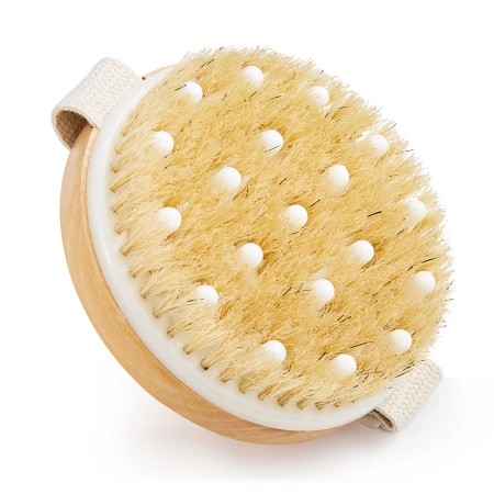 Perie cu file pentru masaj corporal pe uscat