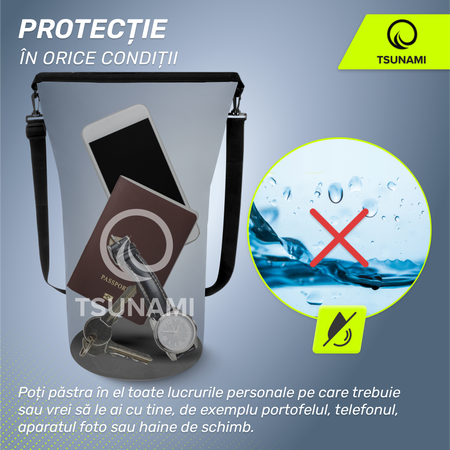 Geantă Impermeabilă TSUNAMI 10 litri