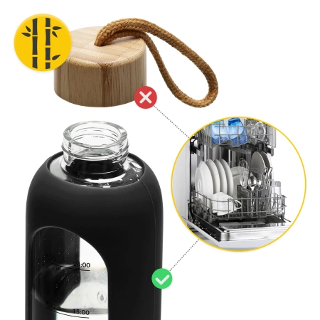 Sticlă pentru apă din sticlă 1 L