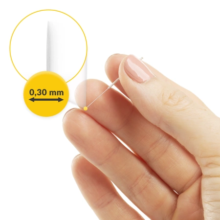 Ace de acupunctură cu ghid 100 buc. 0,3 x 40 mm