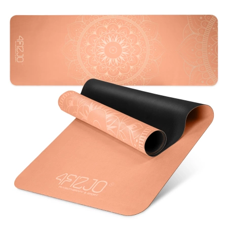 Covora de yoga și exerciții din piele de căprioară 1,5 mm portocaliu