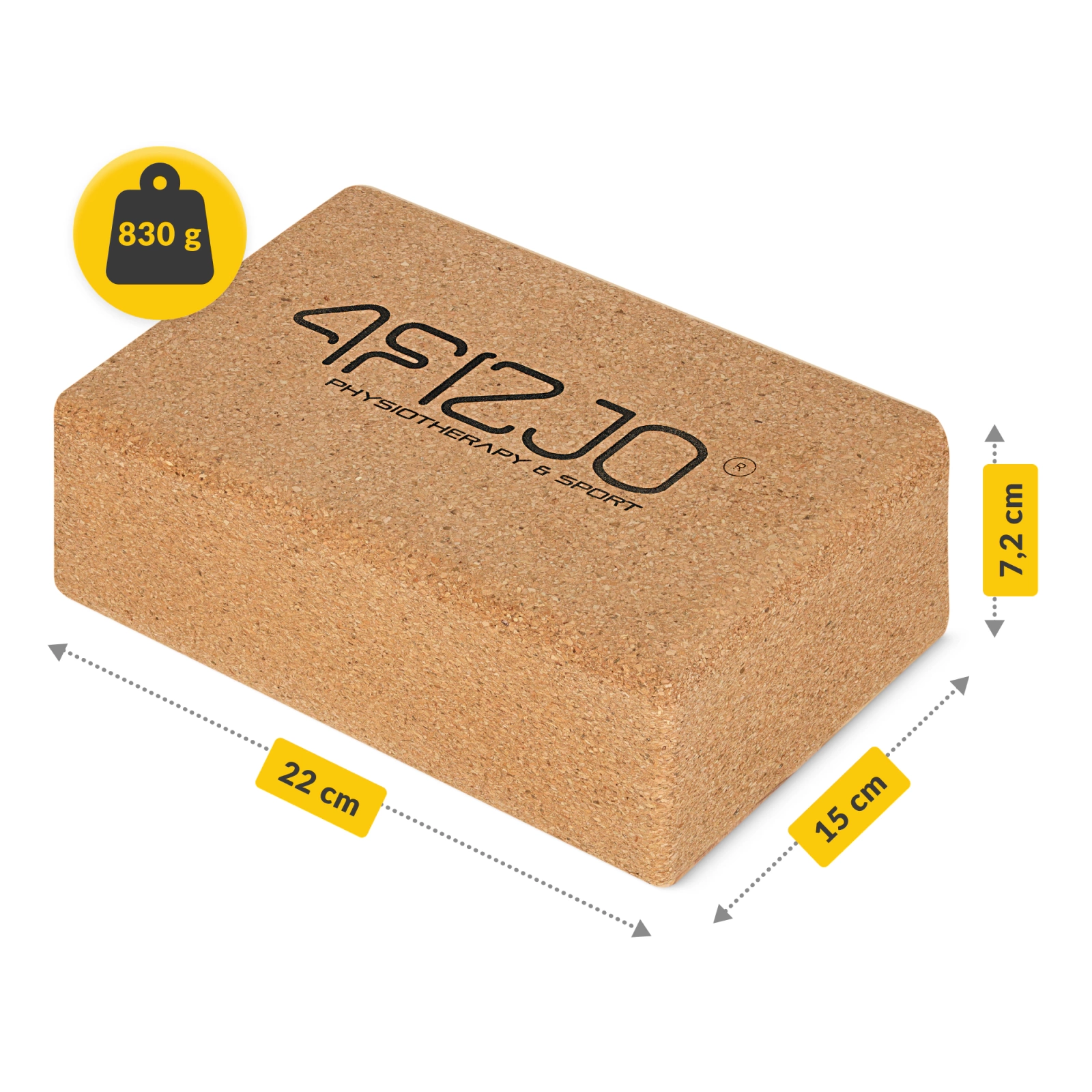 Bloc de plută pentru yoga