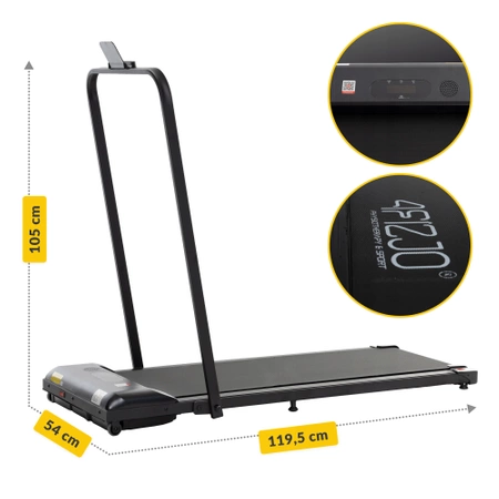 Bandă electrică de alergat pentru casă TM LIGHT sub birou