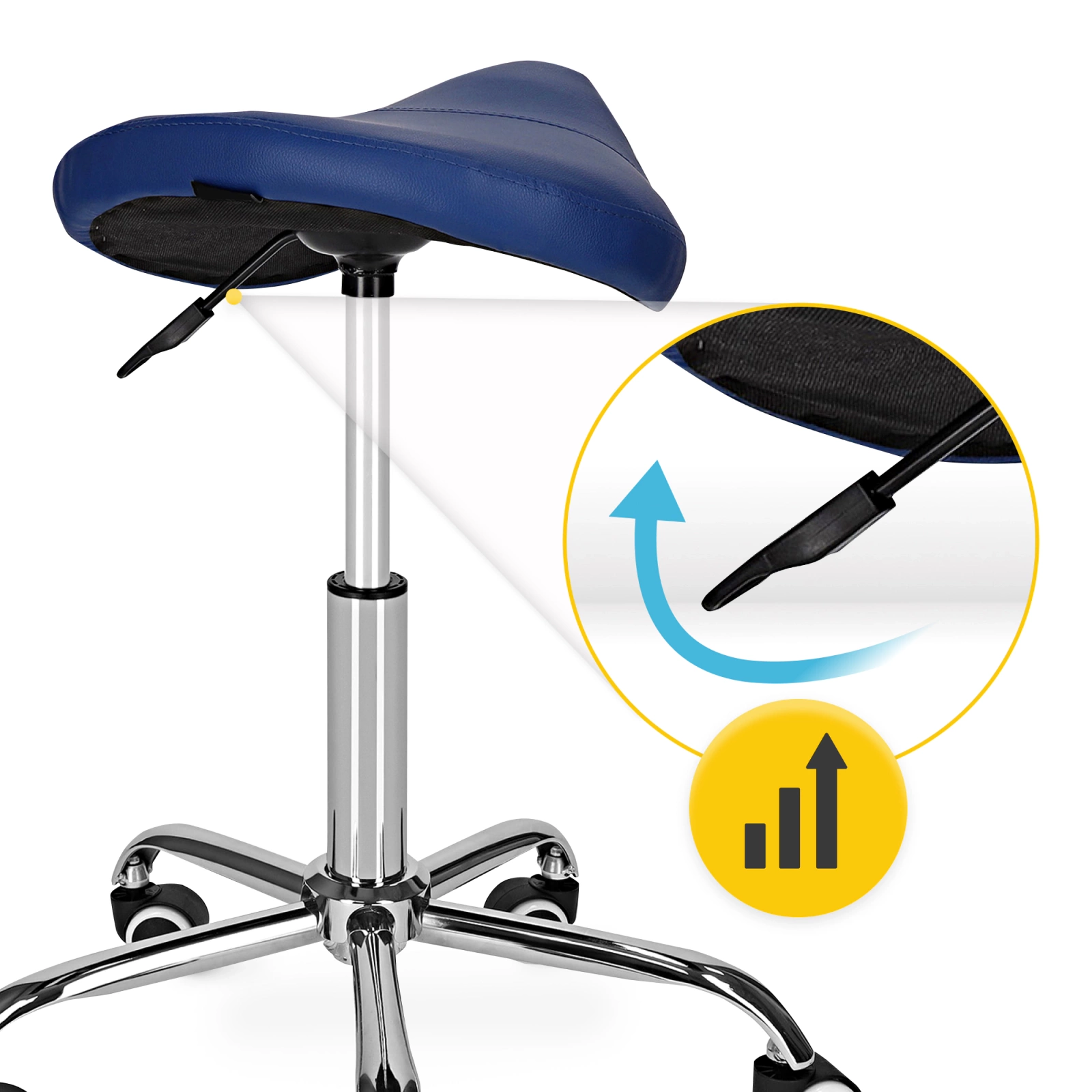 ERGO masaj - scaun pivotant tip șa