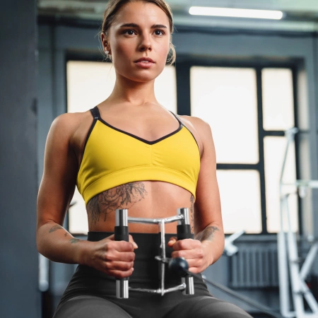 Mâner dublu pentru tracțiuni, triunghiular