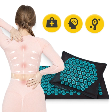 Covoraș de presopunctură ECO cu coji de hrișcă și nucă de cocos