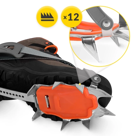 Crampoane Mountain Goat PRO pentru coș, mărimi 36-46 + husă