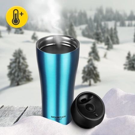 Cana termică Mountain Goat TRAVEL 380 ml albastră