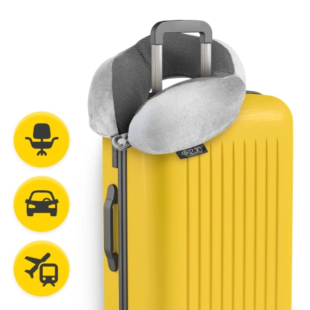 Pernă de calatorie pentru gât, din spumă, cu memorie