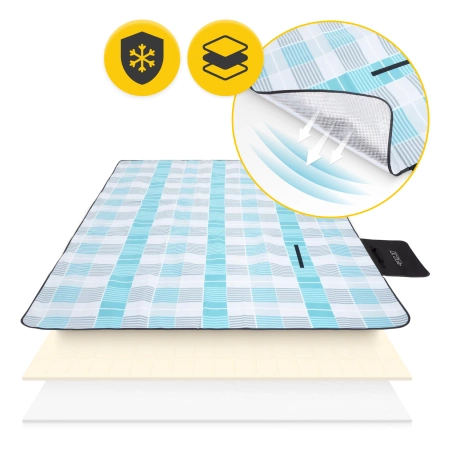 Pătură impermeabilă pentru picnic 200x200 cm