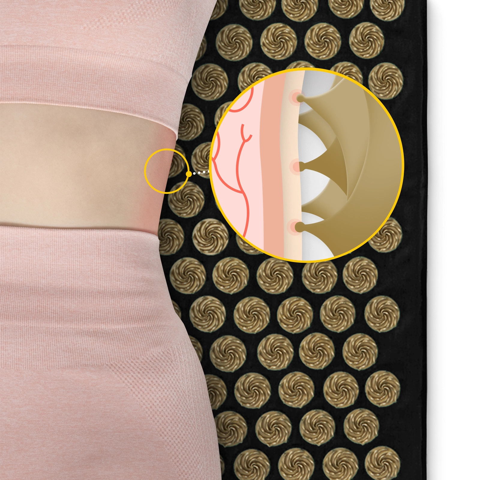 ECO Saltea de acupresură cu pernă XL