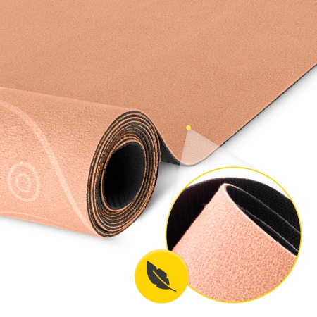Covora de yoga și exerciții din piele de căprioară 1,5 mm portocaliu