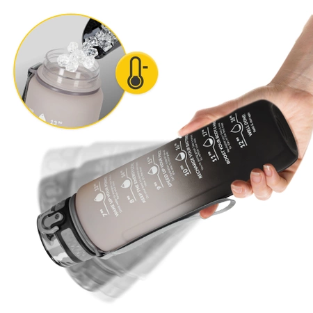 Sticlă de apă cu scală temporală 1 L