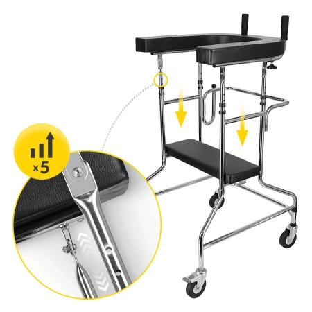 Balcon de reabilitare cu sprijin