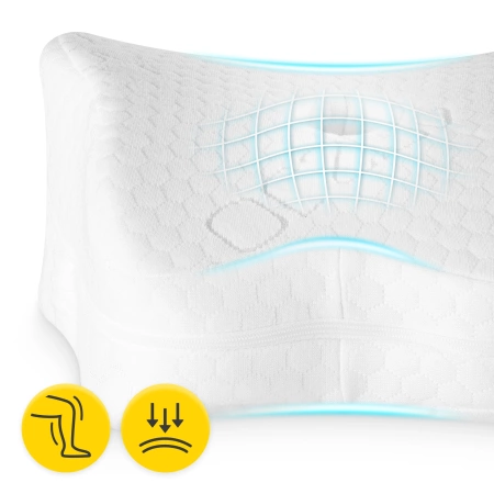 Pernă ortopedică PRO în formă de pană între picioare