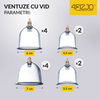 Ventuze chinezești cu vacuum, set 24 bucăți